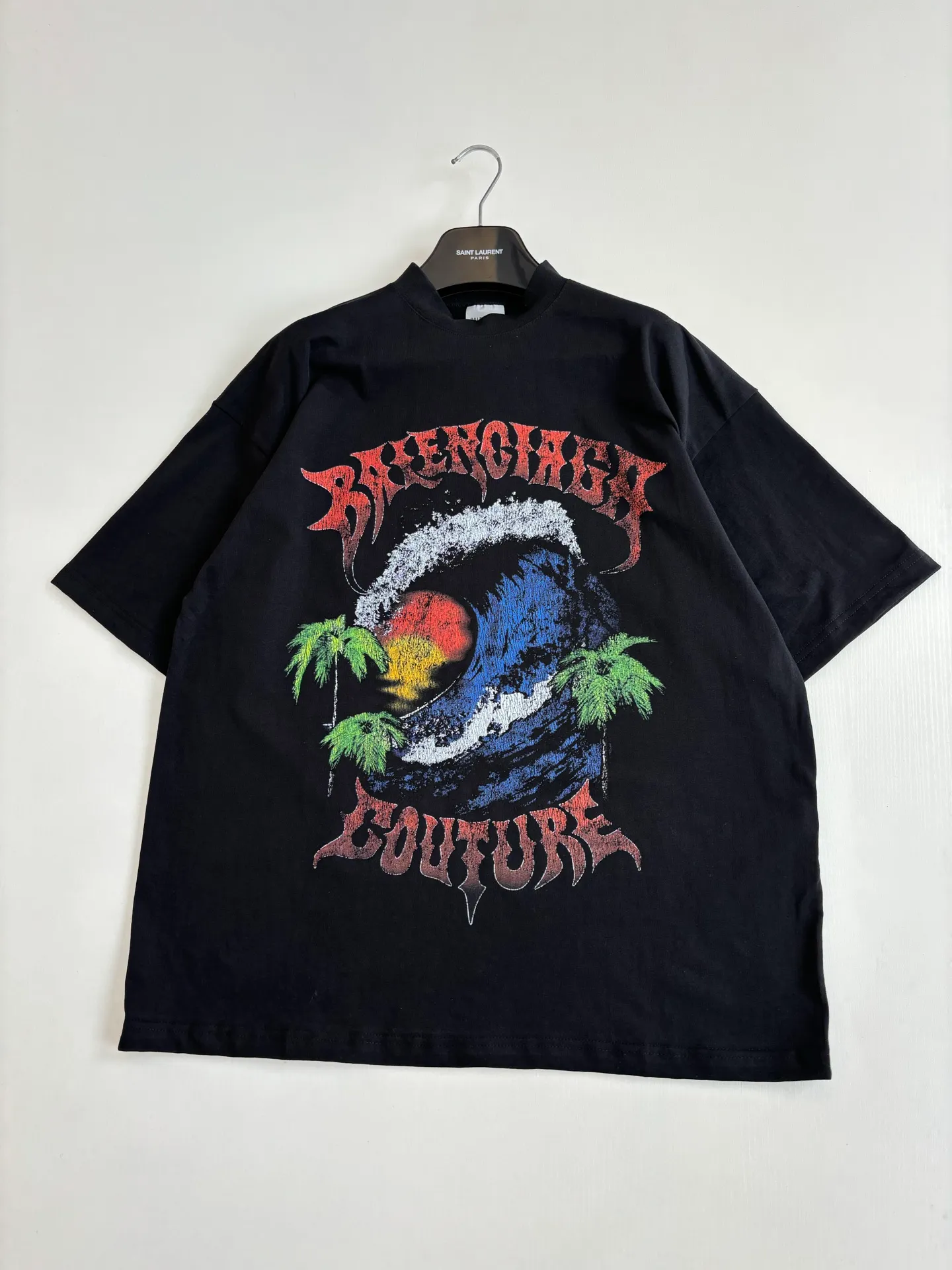 Balenciag*/ 26SS Series T Classic OS ， 260g ， ， Classic 「 + 」 ， Retro 。 ， Retro ， tee Size：XS/S/M/L
